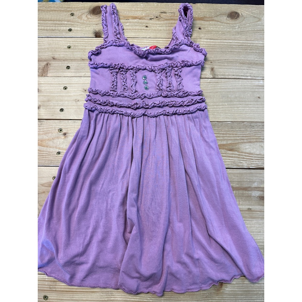Matilda Jane Serendipity Girls Purple Ruffle Knit Dress Size 2‎ Lavender